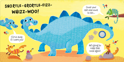 Carte cu sunete pentru copii Usborne Was That Your Bottom Dinosaur