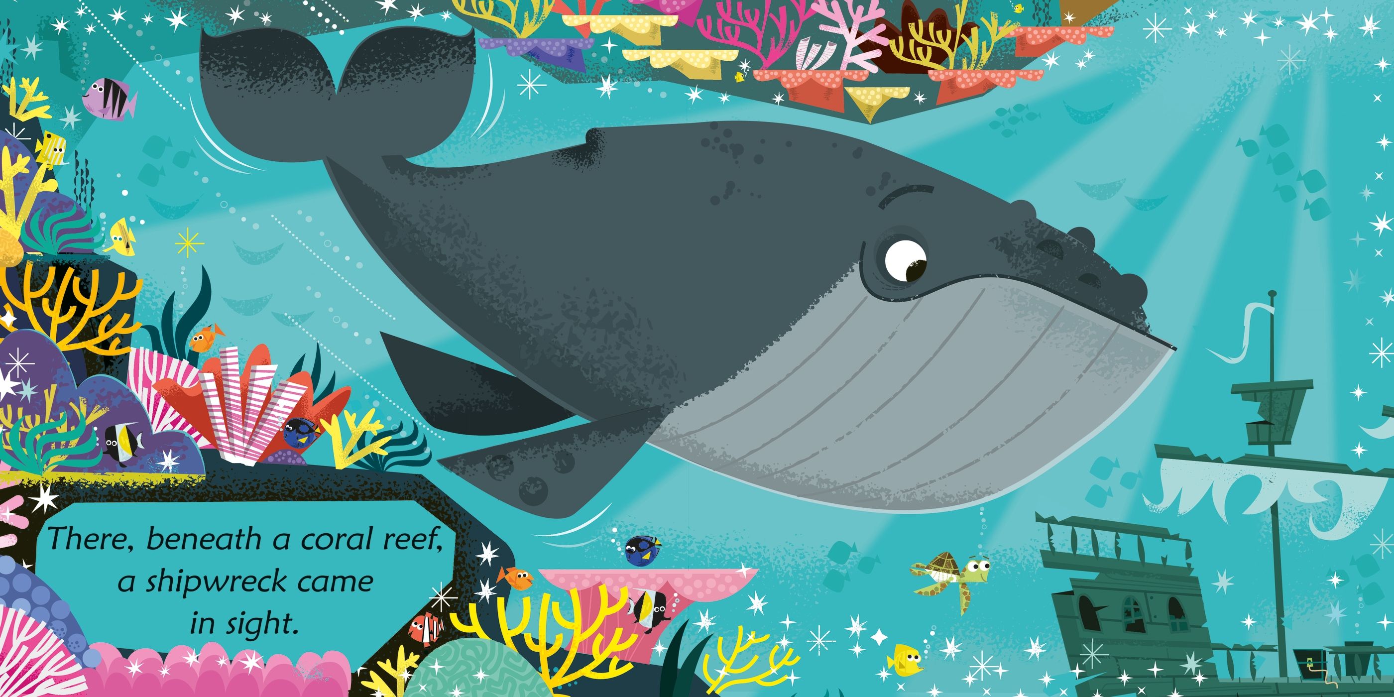Carte cu povesti ritmate pentru copii Usborne Whale Tells a Tale