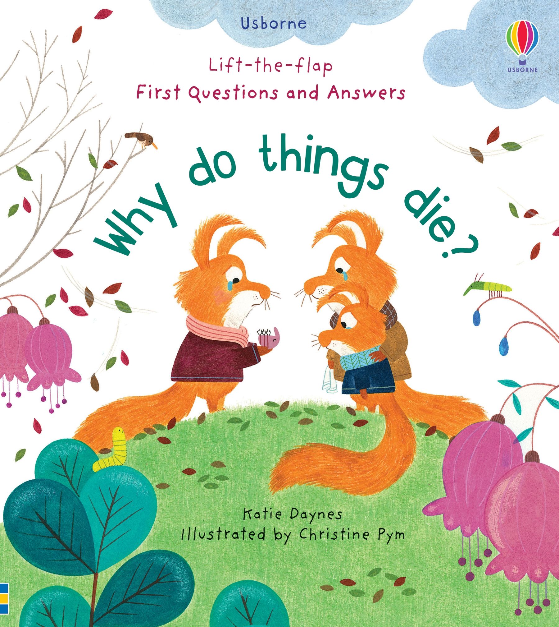 Carte educativa pentru copii, cu clapete, cartonata integral Usborne Why Do Things Die