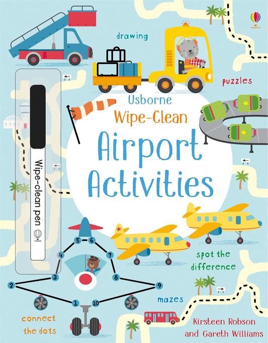 Carte de activitati reutilizabila pentru copii Usborne Wipe Clean