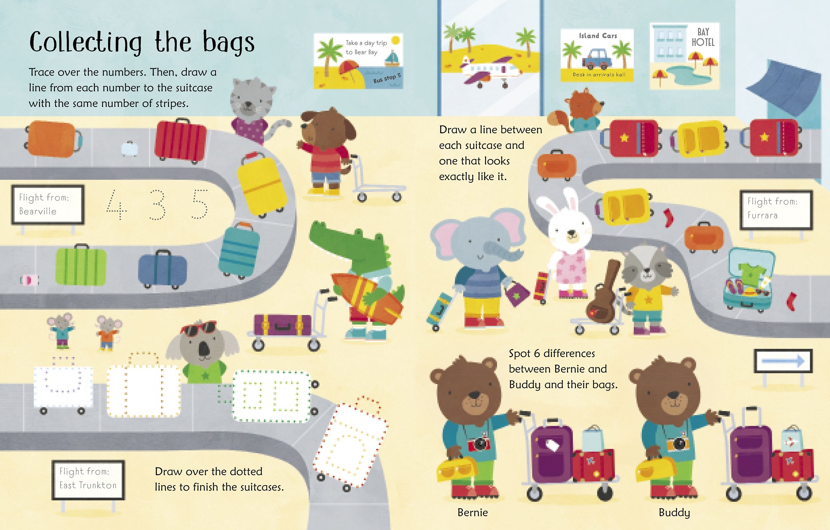 Carte de activitati reutilizabila pentru copii Usborne Wipe Clean