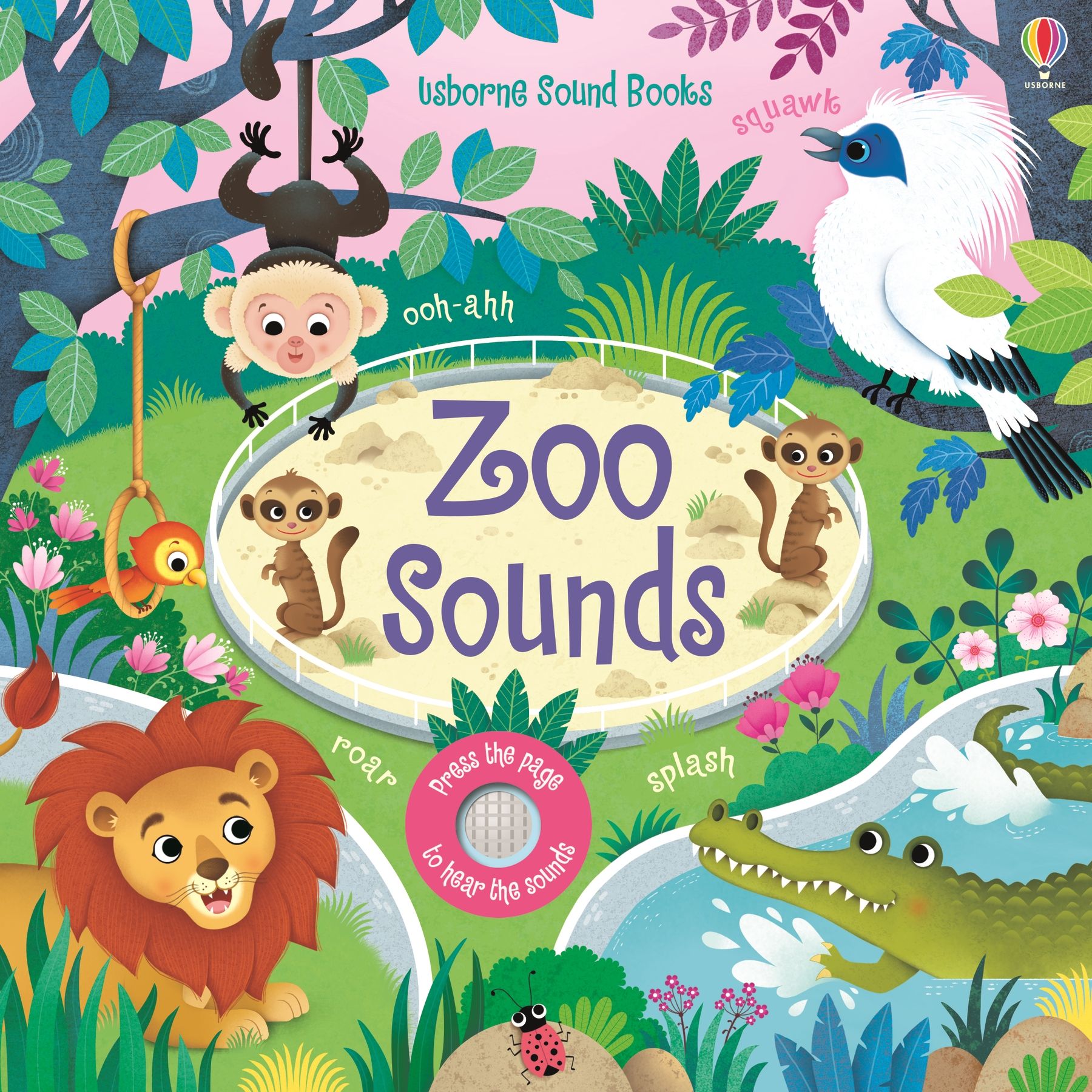 Carte pentru copii cu sunete de la gradina zoologica Usborne Zoo Sounds