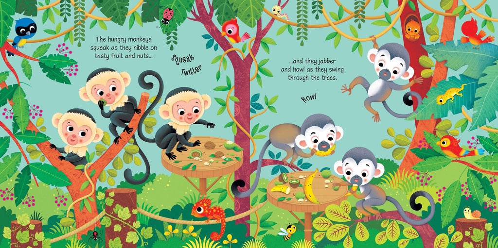 Carte pentru copii cu sunete de la gradina zoologica Usborne Zoo Sounds