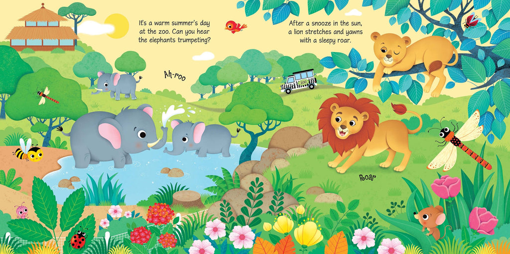 Carte pentru copii cu sunete de la gradina zoologica Usborne Zoo Sounds
